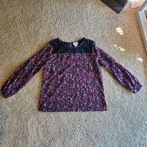 Liz Claiborne Floral Long Sleeve Shirt
